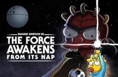 Maggie Simpson in the Force Awakens from Its Nap